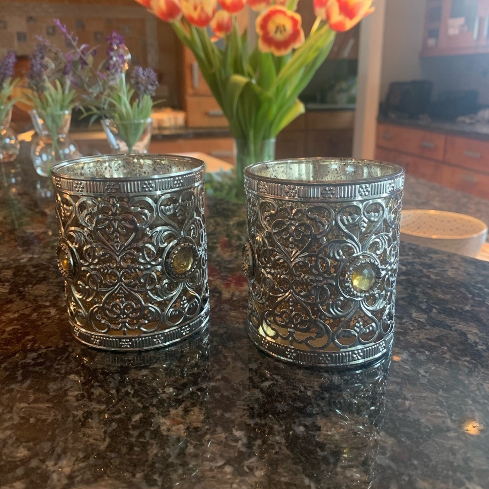 Bombay company votive candle holders